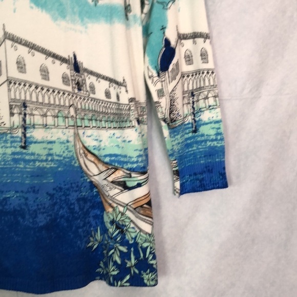 Joseph A Gondola High Low Lightweight Sweater 
3/4 Sleeve Size M - Picture 7 of 10